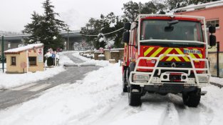 El Portús, amb gruixos de neu importants
