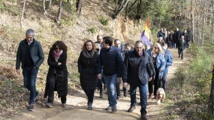 L'acte va començar a Coll de Lli i va acabar al MUME