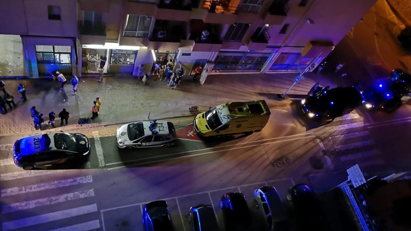 Punt calent de la baralla aquesta nit al carrer Miquel Martí i Pol de la Jonquera