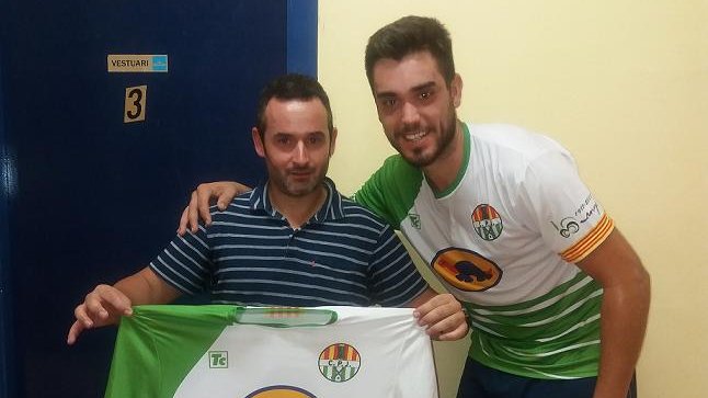 El nou tècnic, Jordi Horta, amb Edu Viella