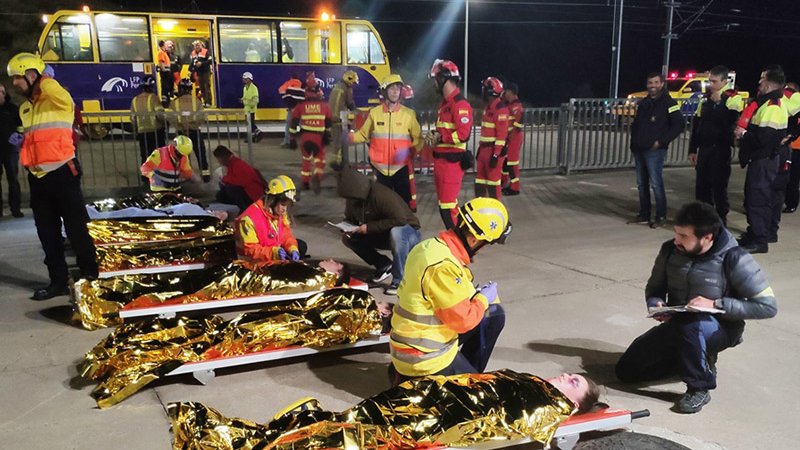 L'exercici va aplegar efectius de seguretat de banda i banda de la frontera