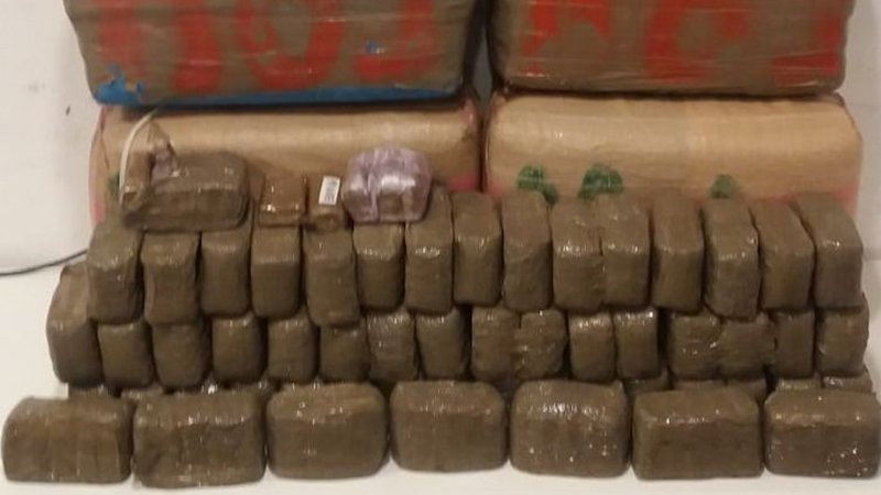 La droga interceptada