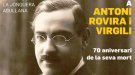 La Jonquera, Agullana i El Pertús homenatjaran demà Antoni Rovira i Virgili