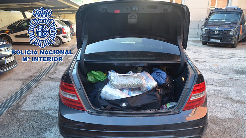 La droga estava amagada a dos llocs diferents