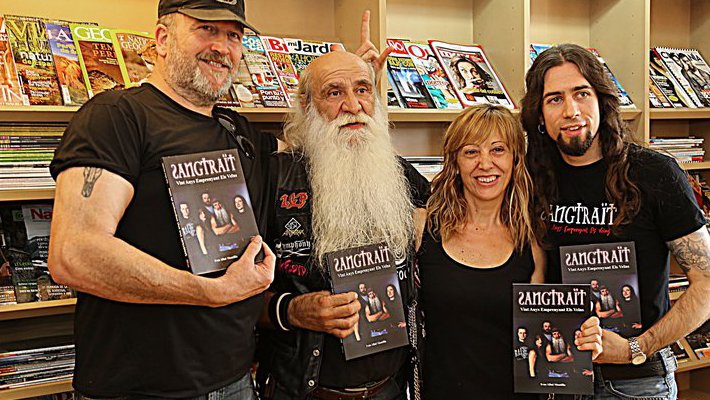 Presentació de la biografia de Sangtraït ahir a la biblioteca de la Jonquera