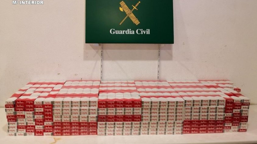 El tabac intervingut: més de 2.500 paquets