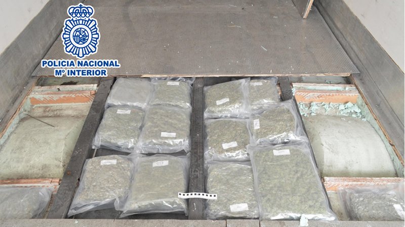 La droga estava repartida en 80 paquets