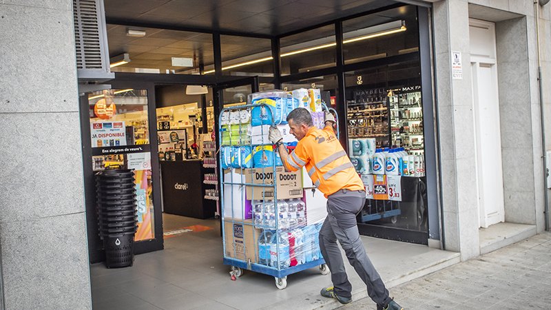 El subministrament a la Jonquera està garantit (imatge d'aquest matí)