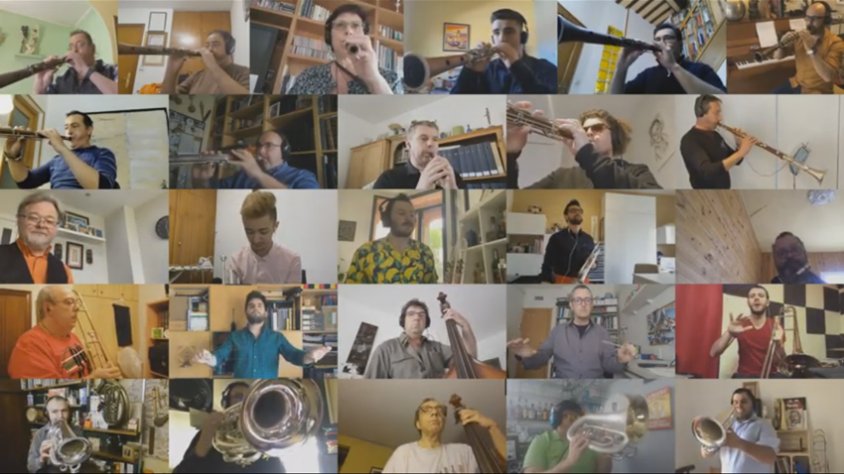 Els músics han interpretat la cançó des de les seves llars