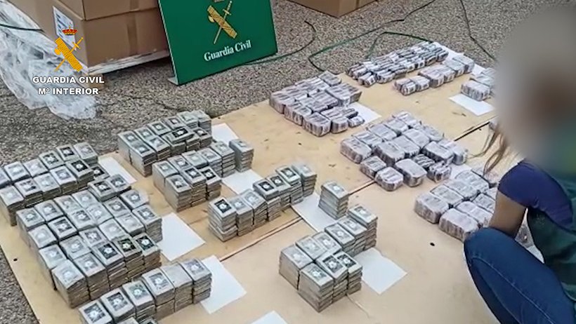 La droga interceptada