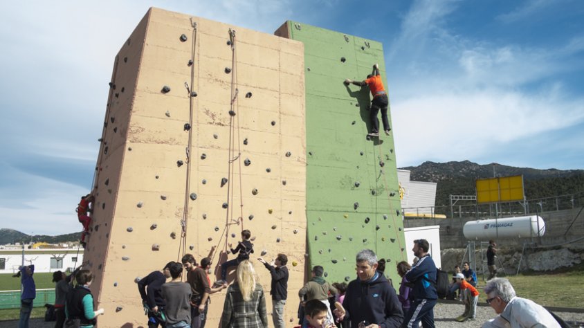 El rocòdrom es va inaugurar el 9 de setembre de 1995. (Imatge d'arxiu corresponent a la restauració realitzada el 2015).
