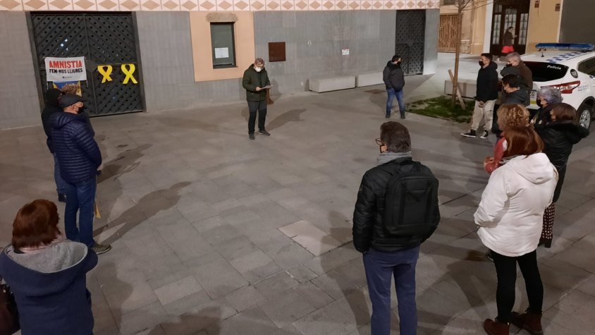 La concentració va ser a la plaça de l'Ajuntament