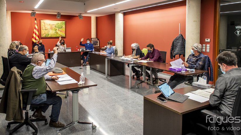 Imatge d'arxiu d'un ple municipal