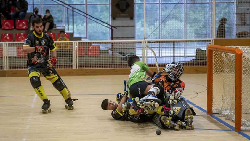 Una de les imatges que va deixar el partit