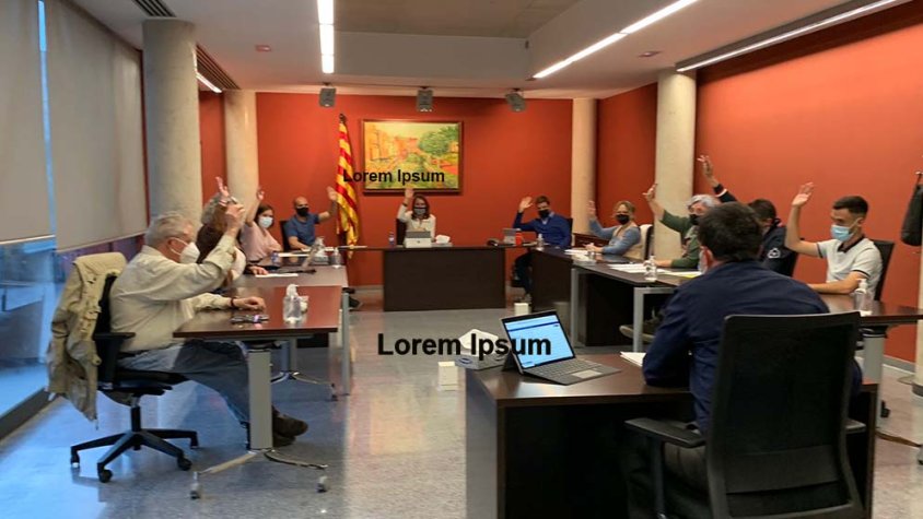 El Ple de dimecres en el moment de fer-se l'aprovació per unanimitat