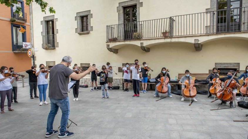 Una de les imatges que va deixar el concert del projecte I-Música