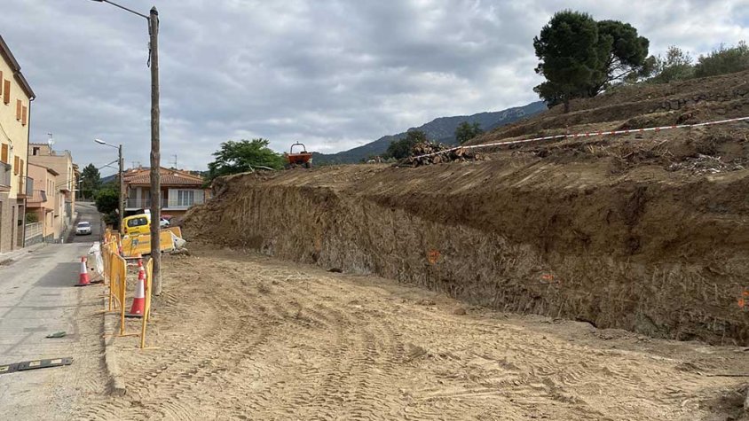 S’inicien les obres de construcció d’un aparcament municipal al carrer Albera