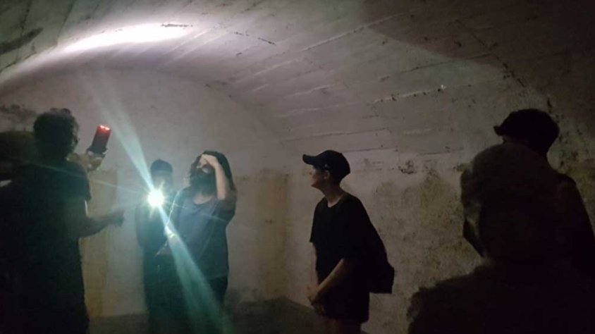 Alumnes de l'IES Jonquera visiten els búnquers de la Jonquera