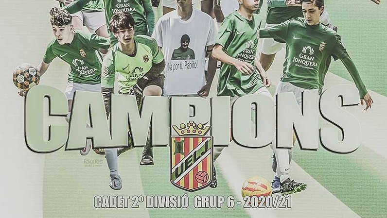 Ja som campions! Equip Cadet Grup 6 de 2a de la UE La Jonquera