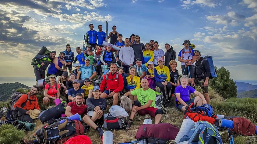 Una de les imatges que va deixar la travessa 2021 entre la Jonquera i Portbou