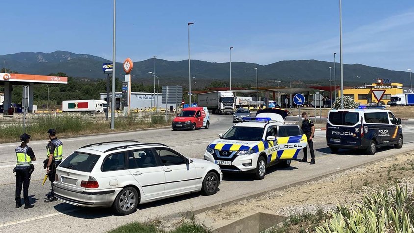Detinguts a la Jonquera dos francesos delinqüents habituals. Imatge d'arxiu.