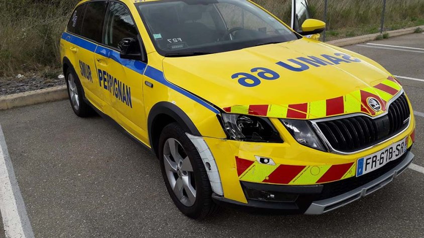 Un vehicle sanitari robat a Perpinyà apareix a la Jonquera