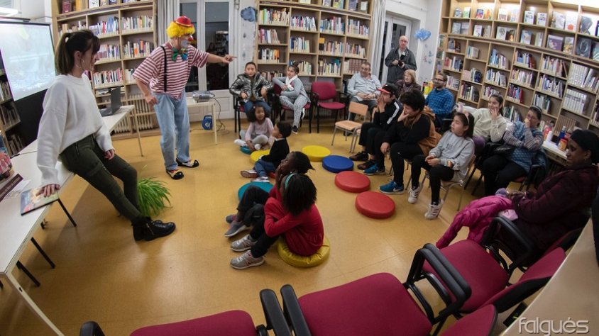 L'acte va comptar amb la participació del pallasso Roc