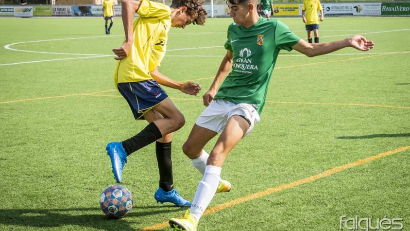 Una de les imatges que va deixar el partit.