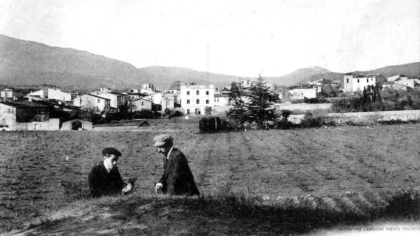 Postal de la Vinya d'en Laporta l'any 1920 o 1921, obra de Labouche Freres, amb seu a Tolosa de Llenguadoc