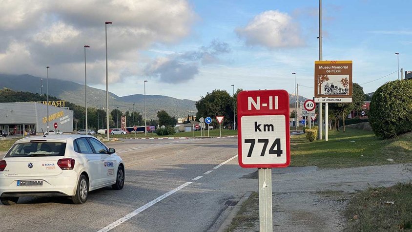 Detingut al punt quilomètric 774,5 un francès sense permís de conduir i transportant immigrants