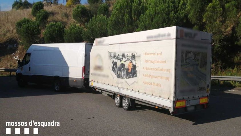 La furgoneta del conductor enxampat a la Jonquera incomplint els descansos obligatoris