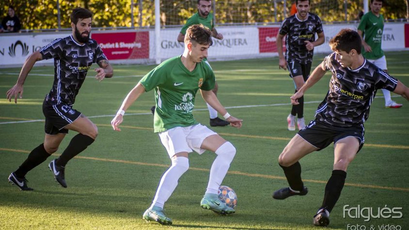 Una de les imatges que va deixar el partit.