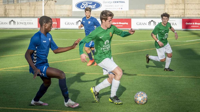 Una de les imatges que va deixar el partit