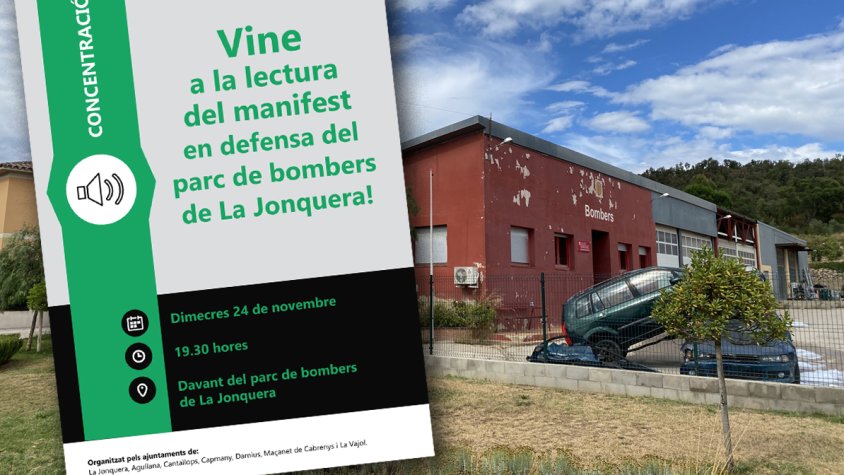 Veïns i entitats de la Jonquera preparen un acte davant el Parc de Bombers