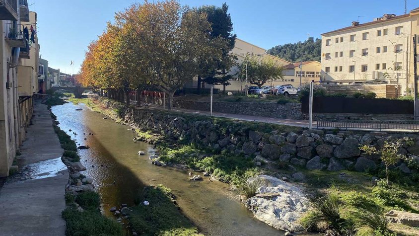 Una imatge del Llobregat a la Jonquera el 17 de novembre