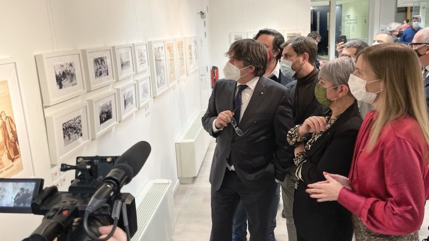 Un instant de la inauguració, que va ser divendres