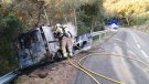 Es crema una furgoneta a la carretera d'Agullana