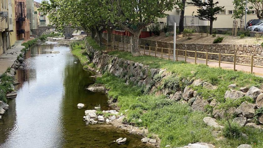 Imatge d'aquesta setmana del riu Llobregat, amb el cabal recuperat