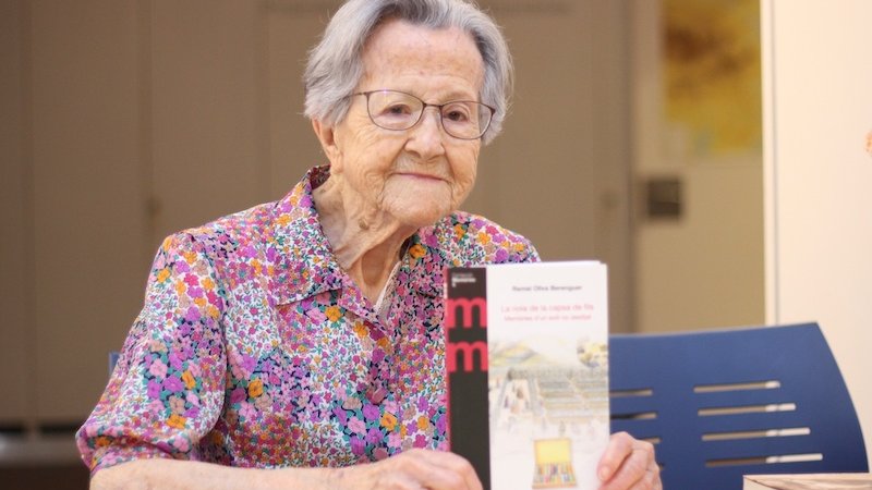 Remei Oliva, de 103 anys, a la Jonquera