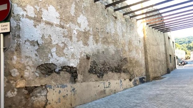 El carrer havia acollit el parc de Bombers