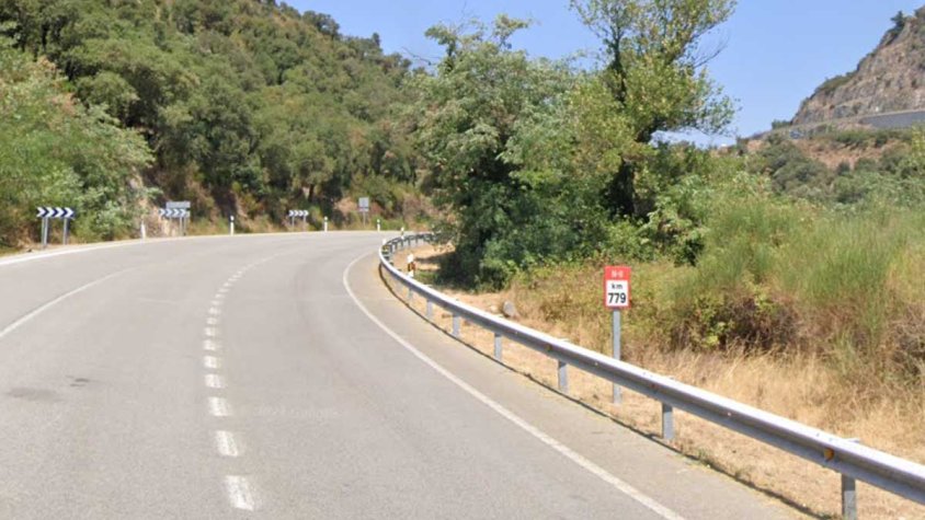 Punt quilomètric 779 de l'N-II a la Jonquera, a tocar d'El Portús