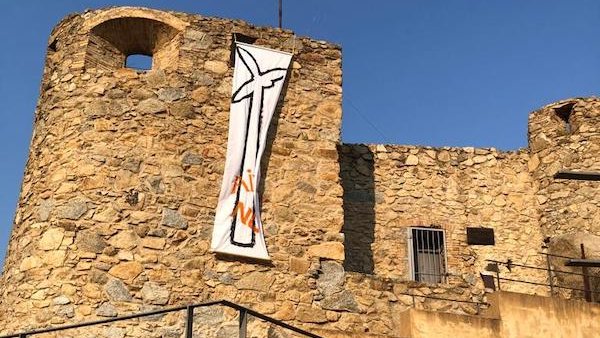 La pancarta de la Jonquera (cliqueu per ampliar)
