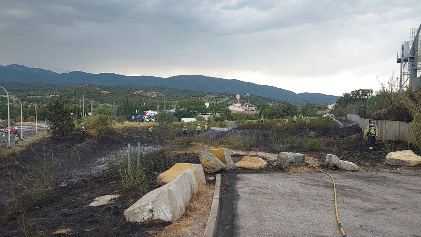Així va quedar la zona afectada
