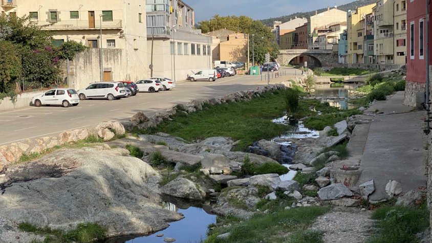 El Llobregat d'Empordà o de Muga el passat 31 d'octubre de 2022