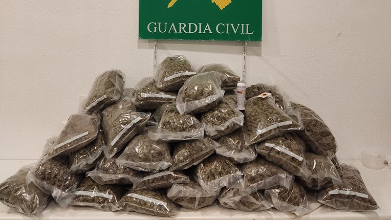 L'arrestat portava la droga amagada al cotxe
