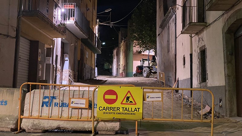 El carrer estarà mig any tallat al trànsit rodat