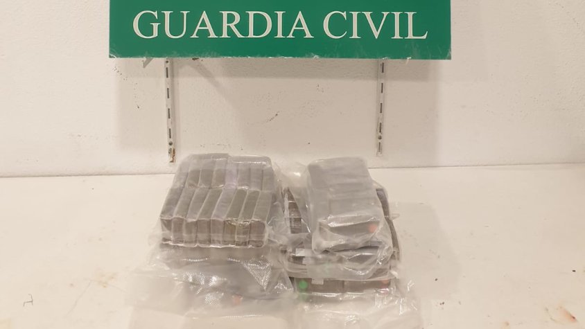 La droga comissada, ja en dependències policials