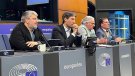 Una delegació d'ERC reclama al Parlament Europeu que es reobri el coll de Manrella
