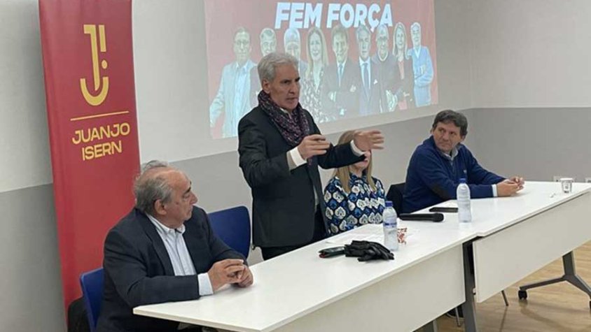 L'empresari jonquerenc, intervenint en un acte de campanya