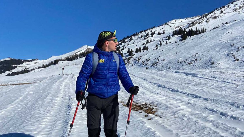 L'Albert aprofita el temps lliure per fer sortides per l'entorn natural (cliqueu per ampliar)